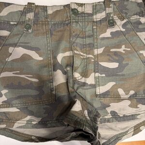 FP Movement by Free People Green Camouflage Cargo Shorts